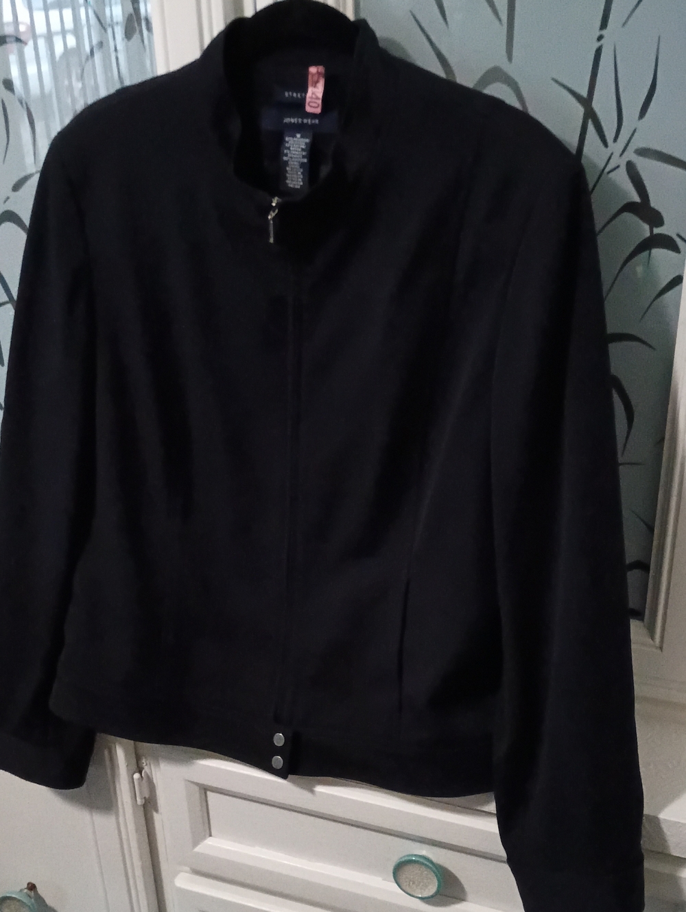Jones New York Black Zip-Front Women's Jacket